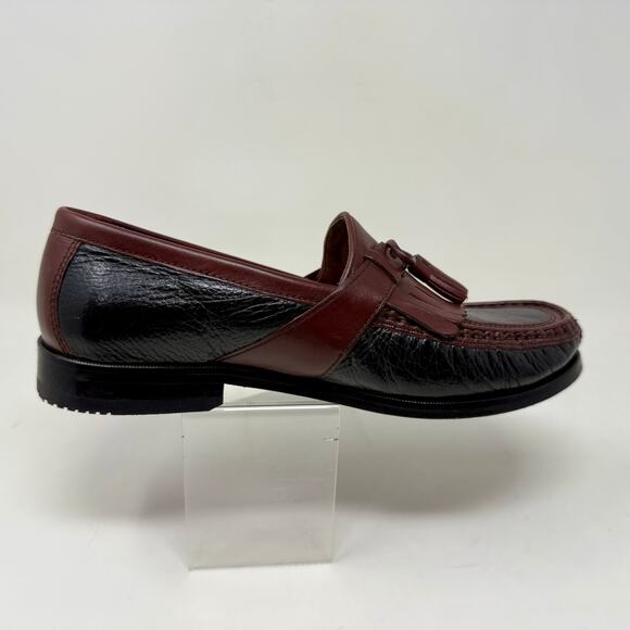 Johnston & Murphy Aragon II Kiltie Tassel Leather Loafer Mens 8W Brown L.4.5 - Picture 3 of 16